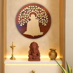 SWAGSTATION Swami Samarth MDF Spiritual Wall Hanging | Mandir & Home Temple Decor for Pooja Room, Office & Entrance (8 Inch)