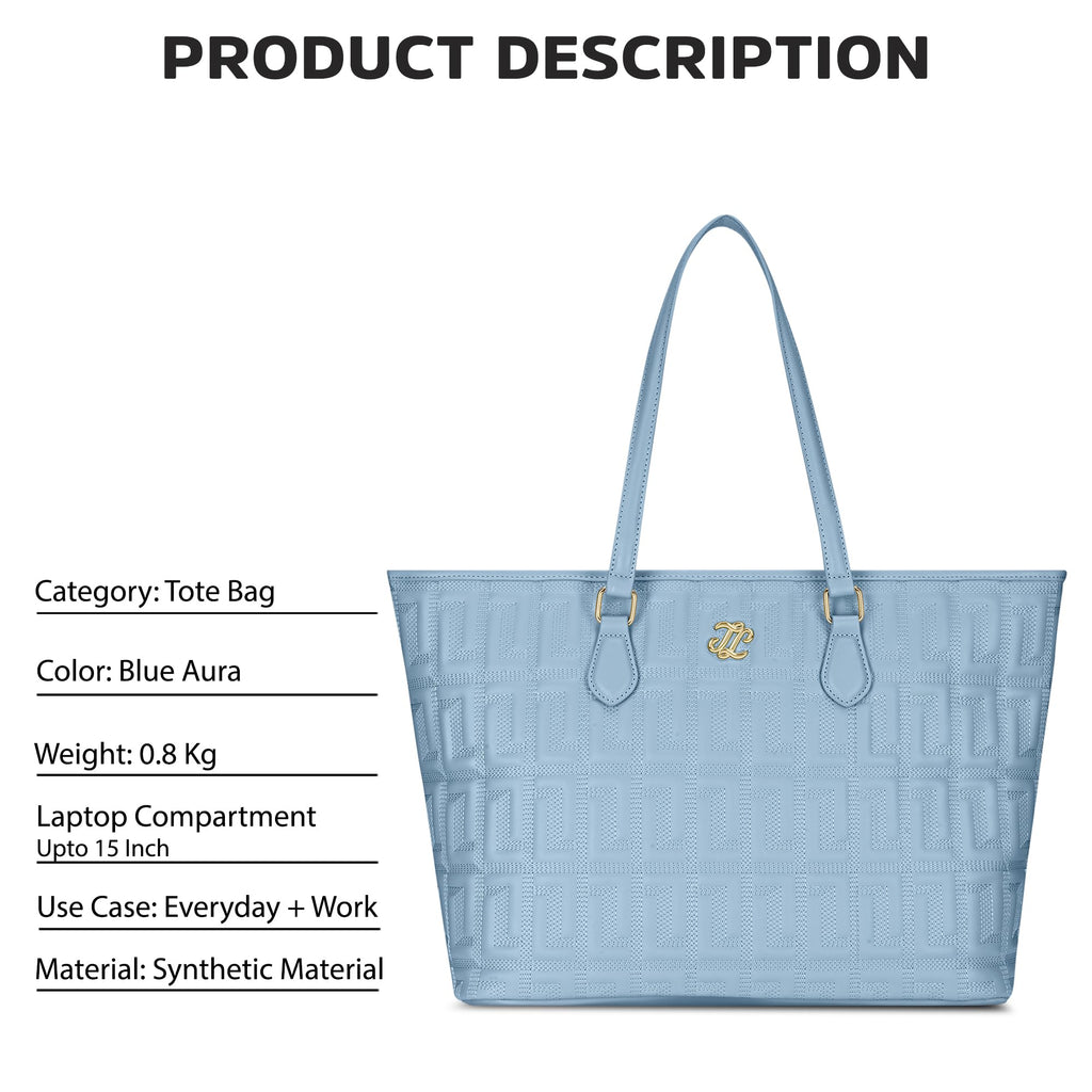 Lavie Signature Women's Quilt Rota Pro Tote Laptop Bag | Tote Laptop Bag for Work | Ladies Purse | Stylish Shoulder Bag | Gift for Women