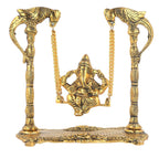 Prince Home Decor & Gifts Ganpati Jhoola Murti for Home Decor, Mother/Father's Day, Anniversary, Birthday (Multicolour, Standard).