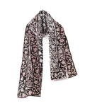 Ravaiyaa - Attitude is everything Hand Block Printed Cotton Long Women's Stole Scarves Hijab Neck Wrap Scarf 71 X 21 Inch (Black Floral) For Female
