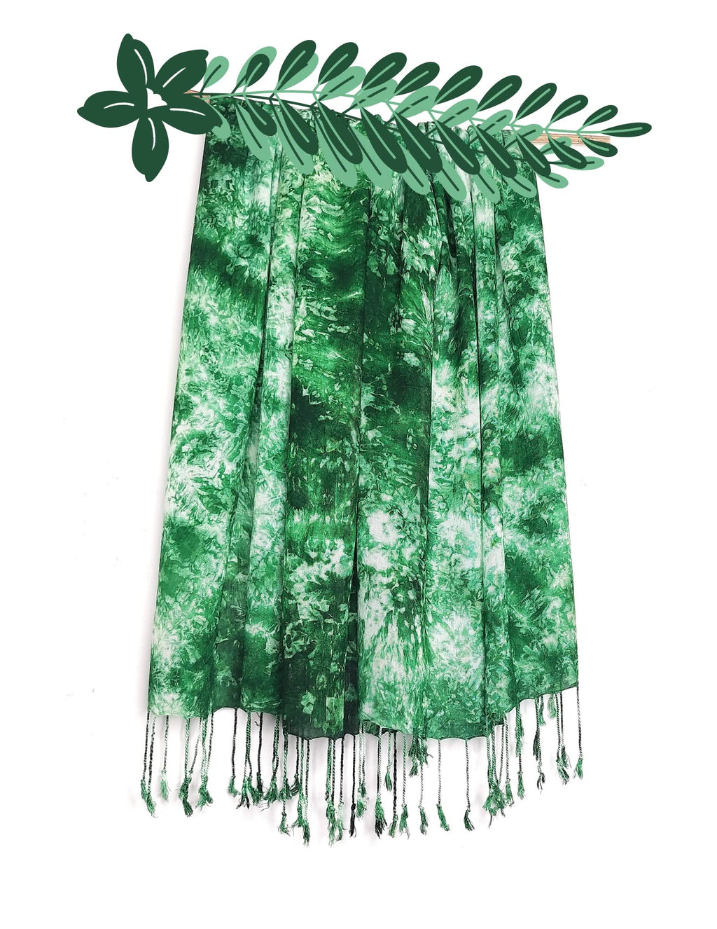 Chandwasia Rayon Shades Shibori Pattern Scarf, Scarves, Viscose Fabric Stole & Shawl Design for Men & Women for Summer & Winters