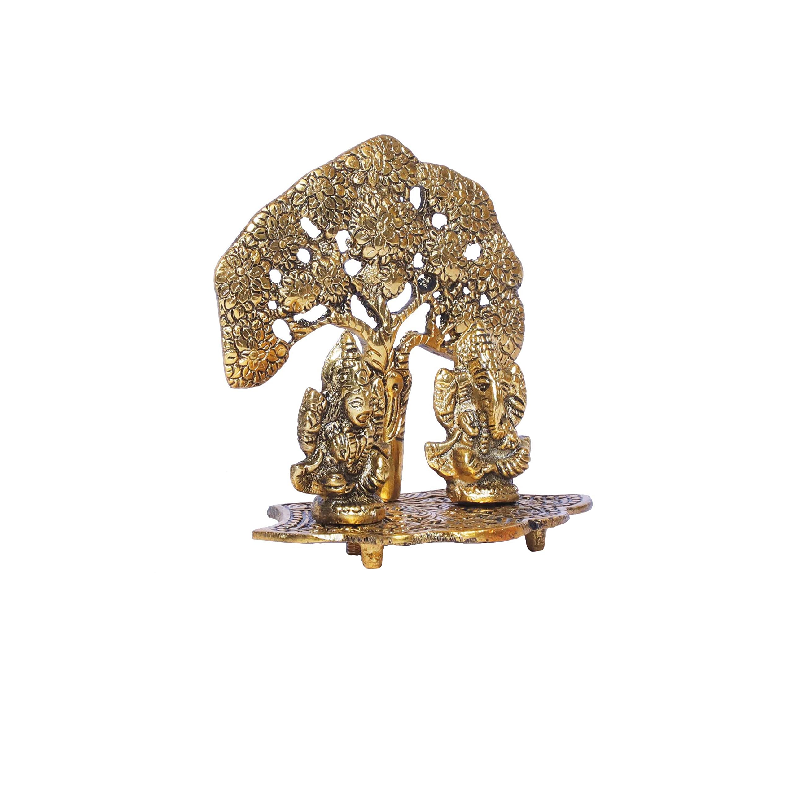 KridayKraft Metal Laxmi Ganesh Statue/Murti for Pooja Room & Home Office Décor,Laxmi Ganesha Idol for Diwali Gift,Religious Idol Showpiece Figurines Decorative & Diwali Poojan...