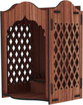 SSI Fully Handmade Beautiful Wooden Home and Office Temple/Pooja Mandir (15 X 11 X9 INCH)