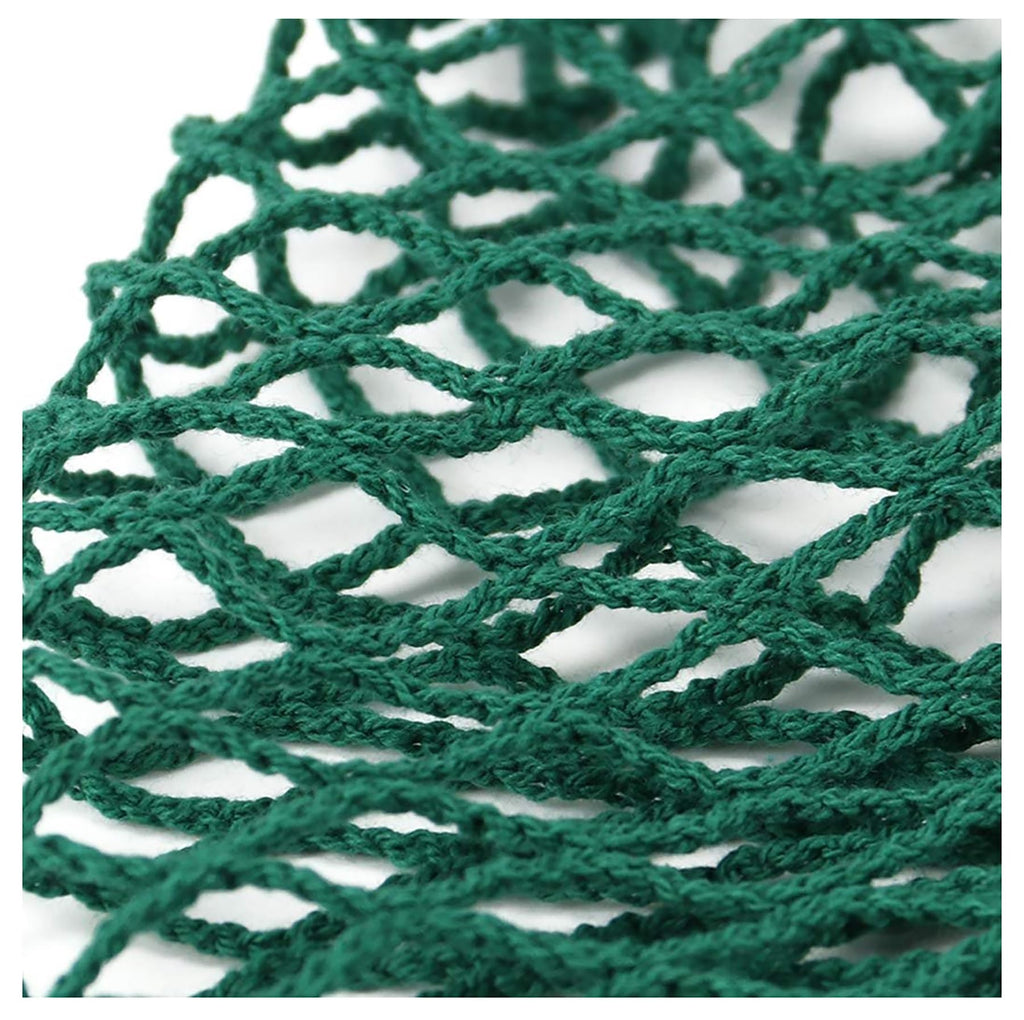 MSK Looms Eco Friendly Light Weight Cotton Net String Bag with Short Handle, Reusable Produce Bag for Fruits and Vegetable - Green