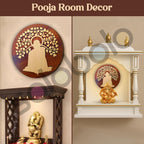 SWAGSTATION Swami Samarth MDF Spiritual Wall Hanging | Mandir & Home Temple Decor for Pooja Room, Office & Entrance (8 Inch)