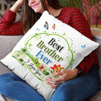 AWANI TRENDS Rakhi Gift Set for Brother Raksha Bandhan Gift Hamper Printed Cushion Pillow (12 * 12 Inch) Ceramic Mug Rakhi Greeting Card Roli Birthday Gifts for Brother (Best bro)