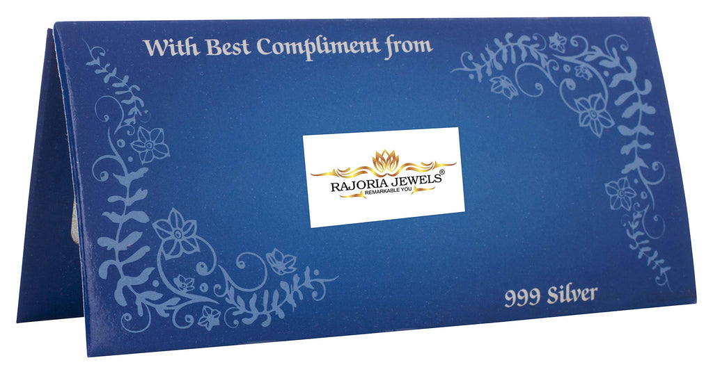 Rajoria Jewels Guaranteed 990 Pure Silver Combo Of 2100 Card for Gifting with Paper Cover