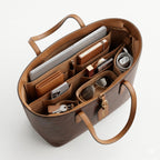 LOVHIDE Women's Large Capacity PU Leather Tote Bag | Elegant Shoulder Handbag with Zipper Closure | Brown Office, Travel & Everyday Carry Bag