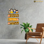 Artvibes Family Quote Wooden Wall Hanger for Home Decor | Wall Art For Hall | Quotes Decor Item | Wall Accents | Gift Items | Wall Illustrations | Artworks Hangings | Mdf Wall Decoration (WH_6911N)