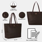 Lavie Women's Miranda Monogram LL Print Tote Bag | Ladies Purse Handbag