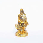 KridayKraft Shirdi Sai Baba Idol Metal Statue Showpiece for Car Dashboard & Home,Office Decorative Saibaba Idol Murti,Religious Gift Article,Showpiece Figurines,Corporate Gift...