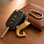 DSH Brass Fish Key chain for Car, Bike, Cycle, For Home Decor Gifting Item