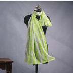 CrossKulture Light Green Cotton Scarf for Women | Lightweight & Long | Stole for Women - Stylish Tie-Dye Design | Neck Scarf, Hair Scarf, & Head Scarf for Women & Girls | All Season Accessory