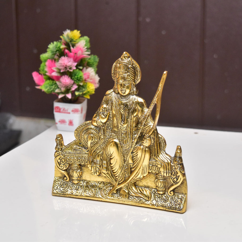 KridayKraft Metal Shree Ram Architectural Model Prabu Shri Ram Bhumi Ayodhya Showpiece for Home Decor, Office | Metal Showpiece Wall Hanging