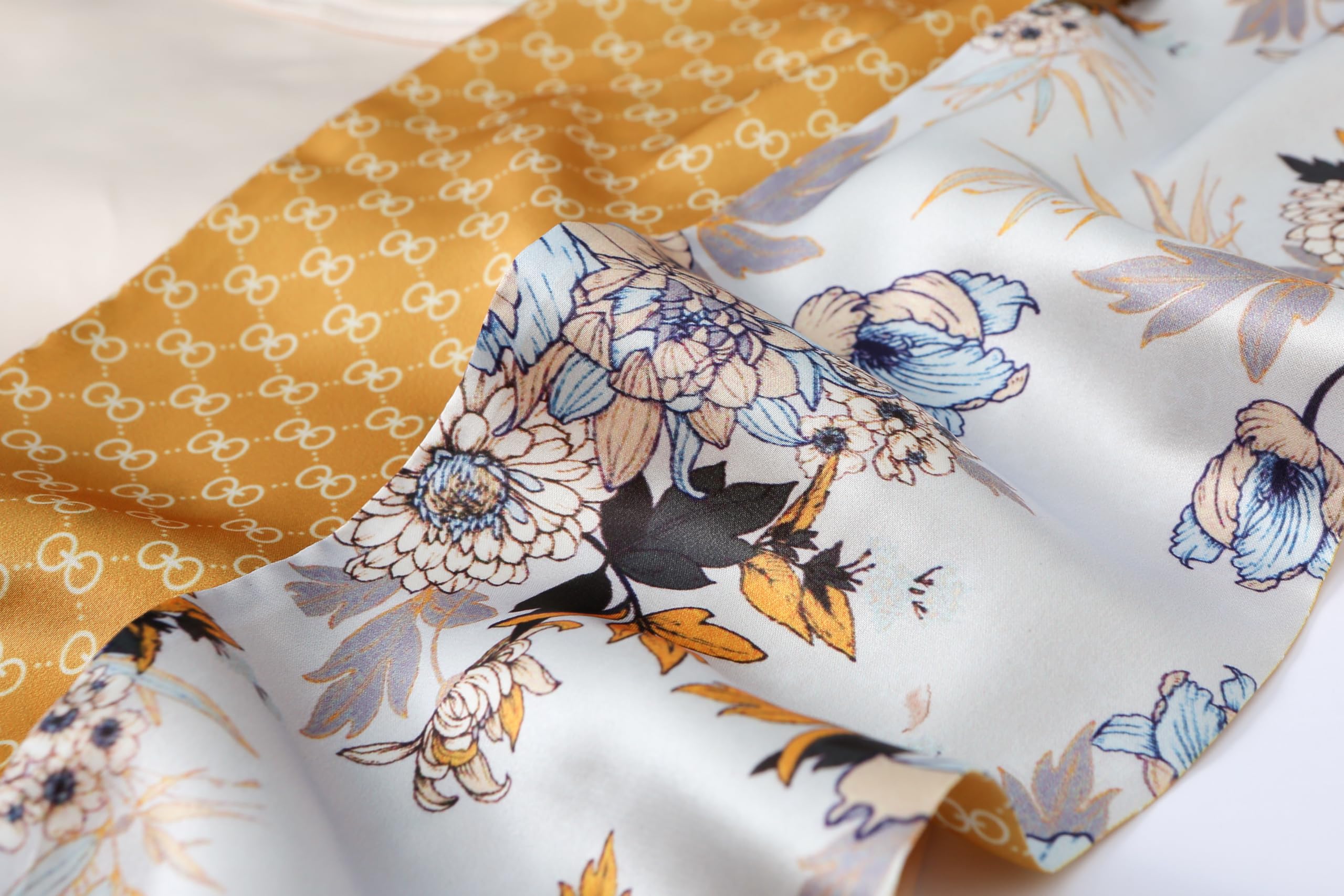CorssKulture Lightweight Satin Ribbon Scarf for Women's 150 x 15 cm | Silky Soft Scarf Perfect for Gifting (Colour11)