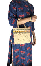 srishopify handicrafts Women's Handbag, Tan handbag