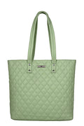 URBAN FOREST Nancy Mint Green Quilted Leather Handbag for Women