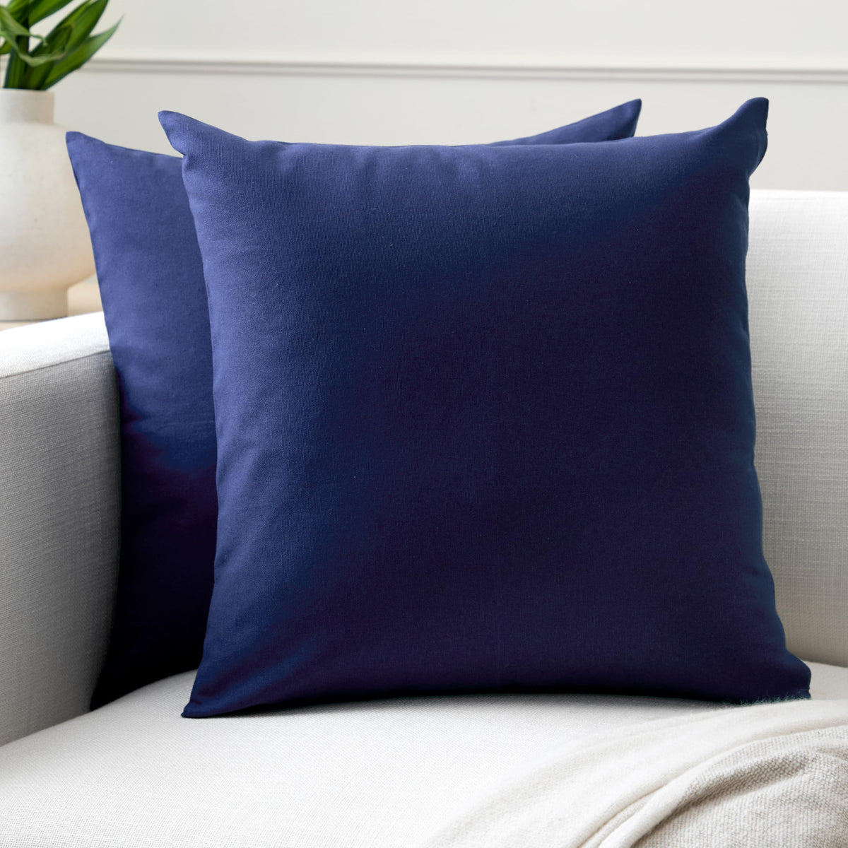 Encasa XO Cushion Covers, No Inserts, Cotton Throw Pillow Cases