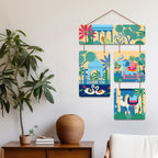 Artvibes Indian Village Theme Traditional Indian Folk Art Decorative Wall Art MDF Wooden Wall Hanger for Home | Wall Accent | Sceneries | Wall Illustrations | Graphic Artwork | Gift Items (WH_6538N)