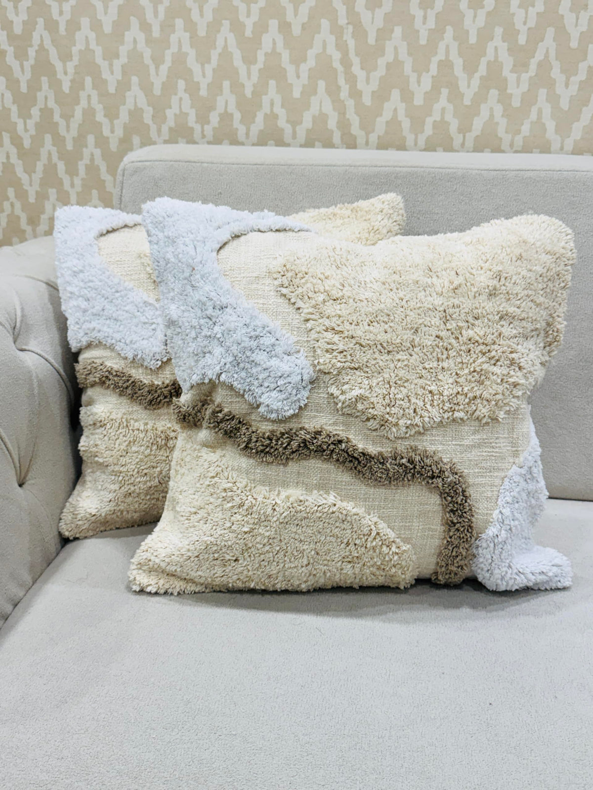 Furnistitchs Premium Decorative Throw Cushion Pillow Cover Boho Home Decor - Living Room Bedroom Couch Sofa Cushion Covers 16 inch x 16 inch (1, Rust V)