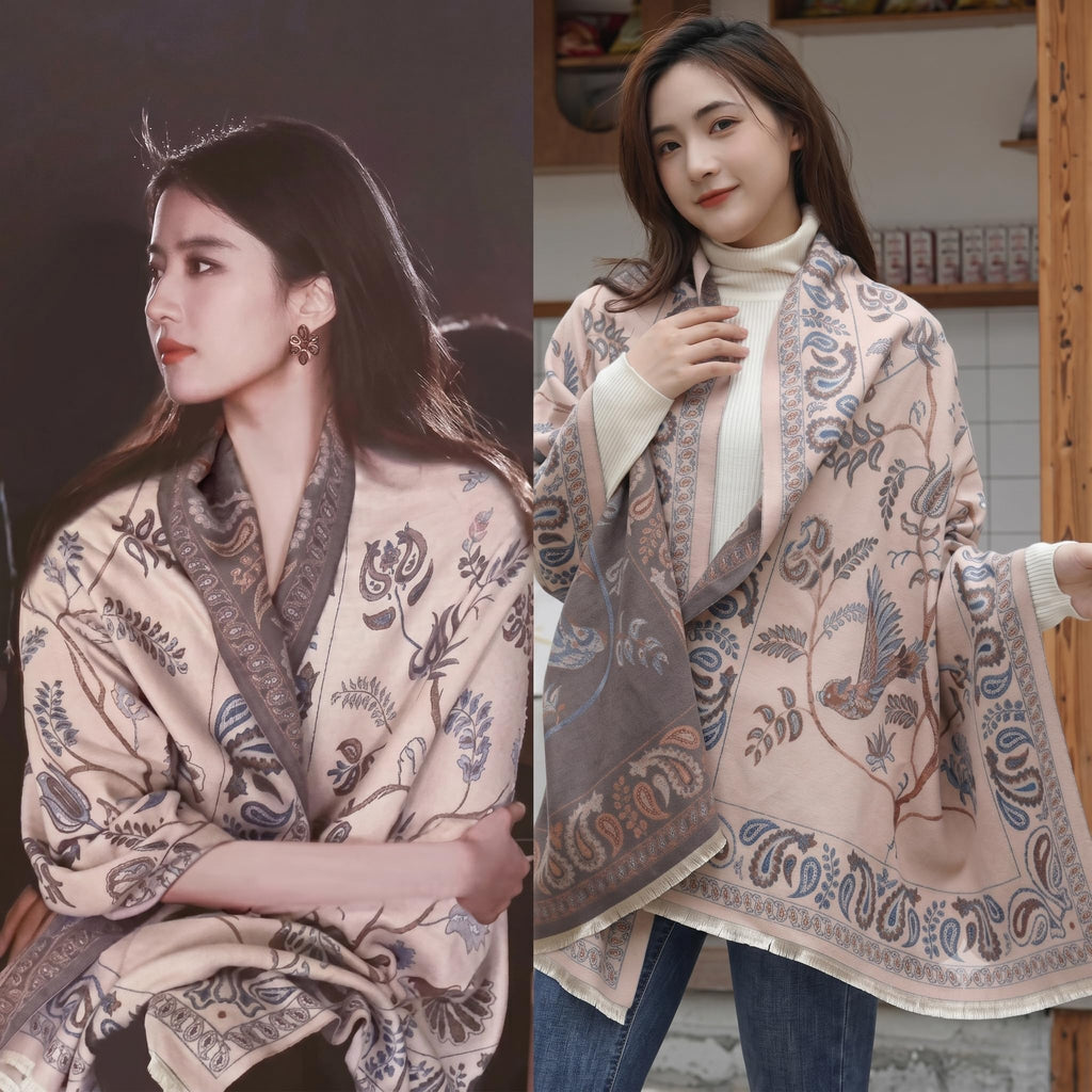 HSR Luxury Cashmere Warm Scarf Brand Shawl Pashmina Wrap for Women