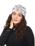 The Headscarves Beautiful Printed Bamboo Viscose Headscarf with Brooch – Stylish Chemo Headwear for Women, Hijab Head Wrap, Cancer Turban Scarf, Breathable Head Cover for Hair Loss Coral Pink