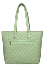URBAN FOREST Nancy Mint Green Quilted Leather Handbag for Women
