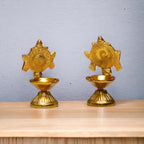 KridayKraft Aluminium Diya for Puja | Pooja Accessory for Home Mandir