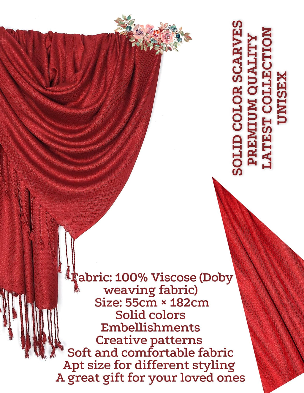 Chandwasia scarves, Viscose Fabric stole & Shawl || Scarf Stoles for Girls/Ladies/Women/Men for Summer & Winters_STOLES_Sep_02_D7