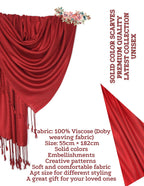 Chandwasia Viscose Fabric Stole Shawl Scarf | Neck Cover Casual Travel Styling Use | Self Design Will Be Sent Randomly | For Girls Women Men Summer Winter Daily Wrap Use_STOLES_Sep_02_D7