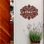 VIBECRAFTS Welcome Text MDF Wooden Wall Hanger for Home Decor|Office|Gift (WHVC1Pcs1_50025)