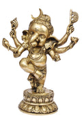ARTVARKO Brass Big Ganpati Ganesha Bhagwan Statue Moorti Murti for Entrance Home Décor Diwali Decoration Pooja Ganesh Chaturthi Good Luck Gift 15 Inch