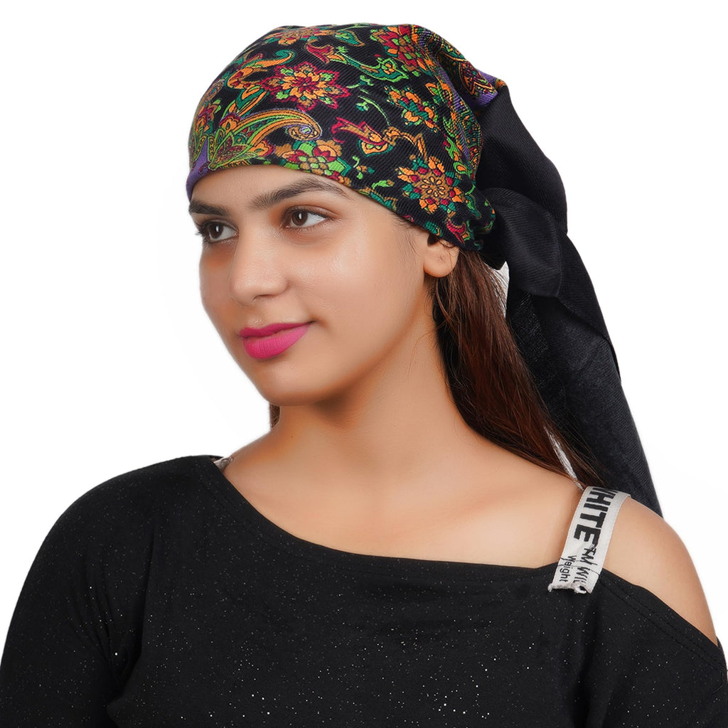 KETKAR female Women's Acrylic Blend Wome Scarf For Winter, Cozy Warm For Winter_Pack Of 1,Black