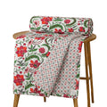 Trance Home Linen 100% Cotton | Kids Dohar | Double Bed | 150 GSM | Reversible Ac Comforter | Light Weight All Season Soft Blanket (84x88 Inches | Firdaus Red) Kafalo