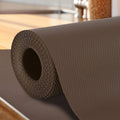 EVA Fridge Shelf Liner Roll, Washable Drawer Mat Sheet, Cut-to-Size Cabinet & Refrigerator Shelf Protector, Food Contact Suitable Multipurpose Kitchen Table Liner Roll, 3 Meter (Brown_Brown) Kafalo