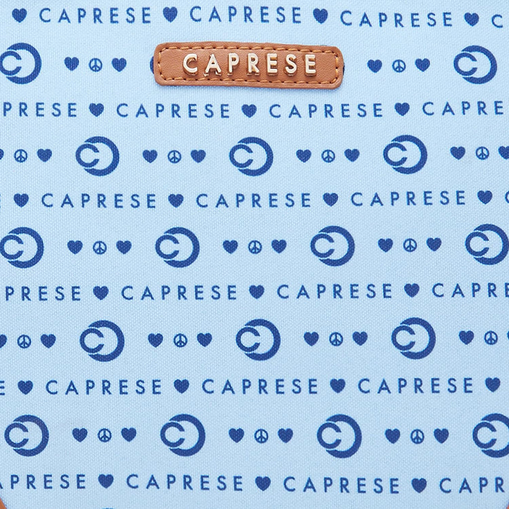 Caprese Peace Tote Bag, Large | Stylish Handbag for Women with Laptop Compartment | Spacious, Versatile Office & Daily Essentials Tote | Detachable Sling Strap, Multiple Organizational Pockets (Blue)