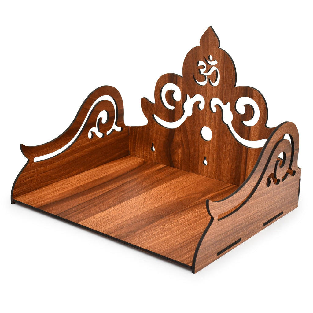 AARGKRAFT Beautiful MDF Wooden Temple/Pooja Mandir for Office and Home