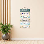 Artvibes Bless This Home Wooden Wall Hangings Decor For Home | Living Room | Quotes Decor Item | Home Quotes Wall Hanging | Modern Decor Items | Wall Poster | Artworks Hangings | Gift(WH_6613N)