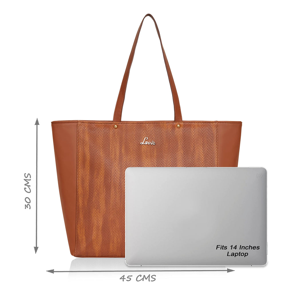Lavie Women's Malnov Tote Handbag (Brown, Tan)