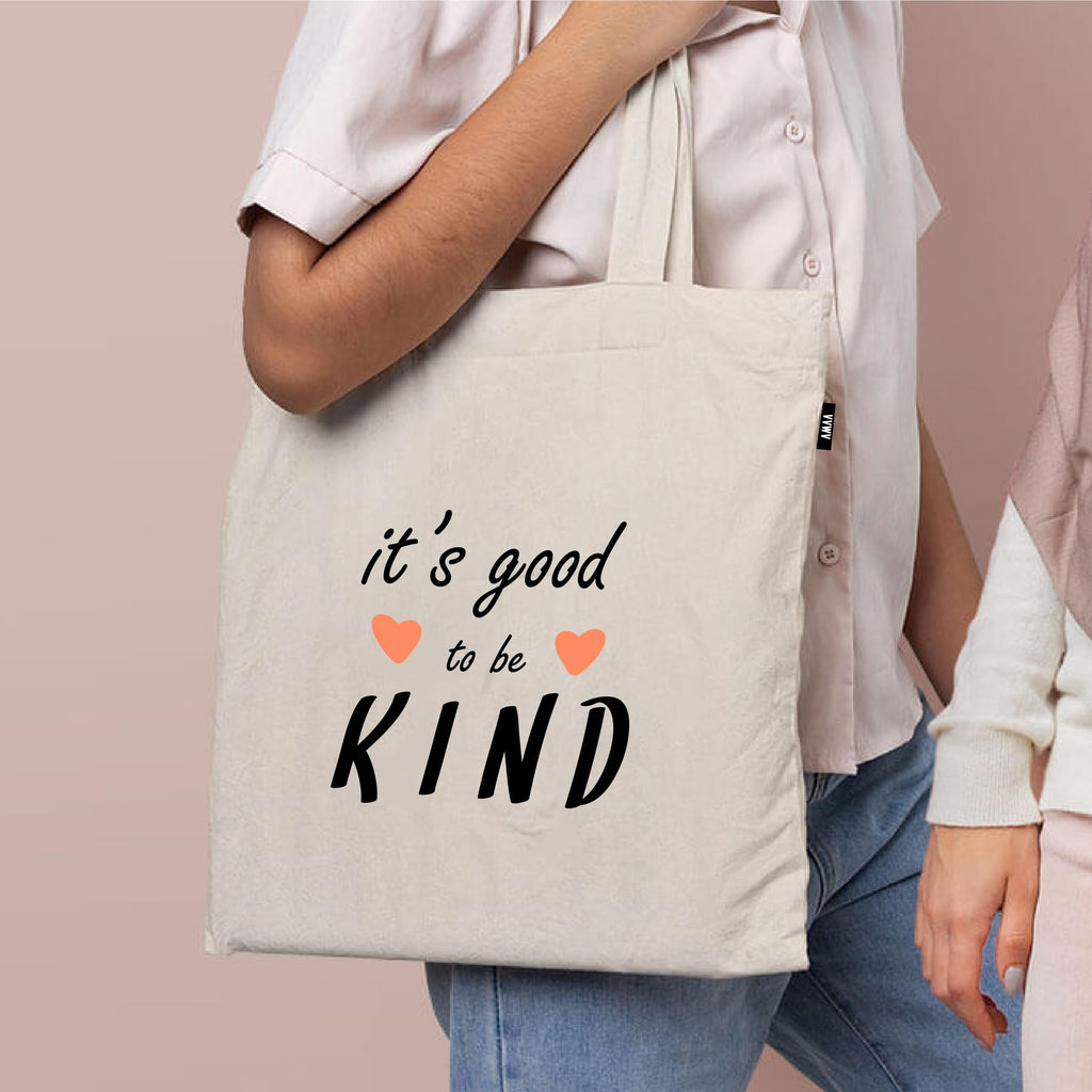 VVWV Motivational Quotes Printed Tote Bag | 100% Organic Cotton Shopping | Grocery | Tote Bag | Women Office College Grocery,Vegetable Bags Market, Canvas Bag 15kgs Capacity (13 x 15.7 Inch)