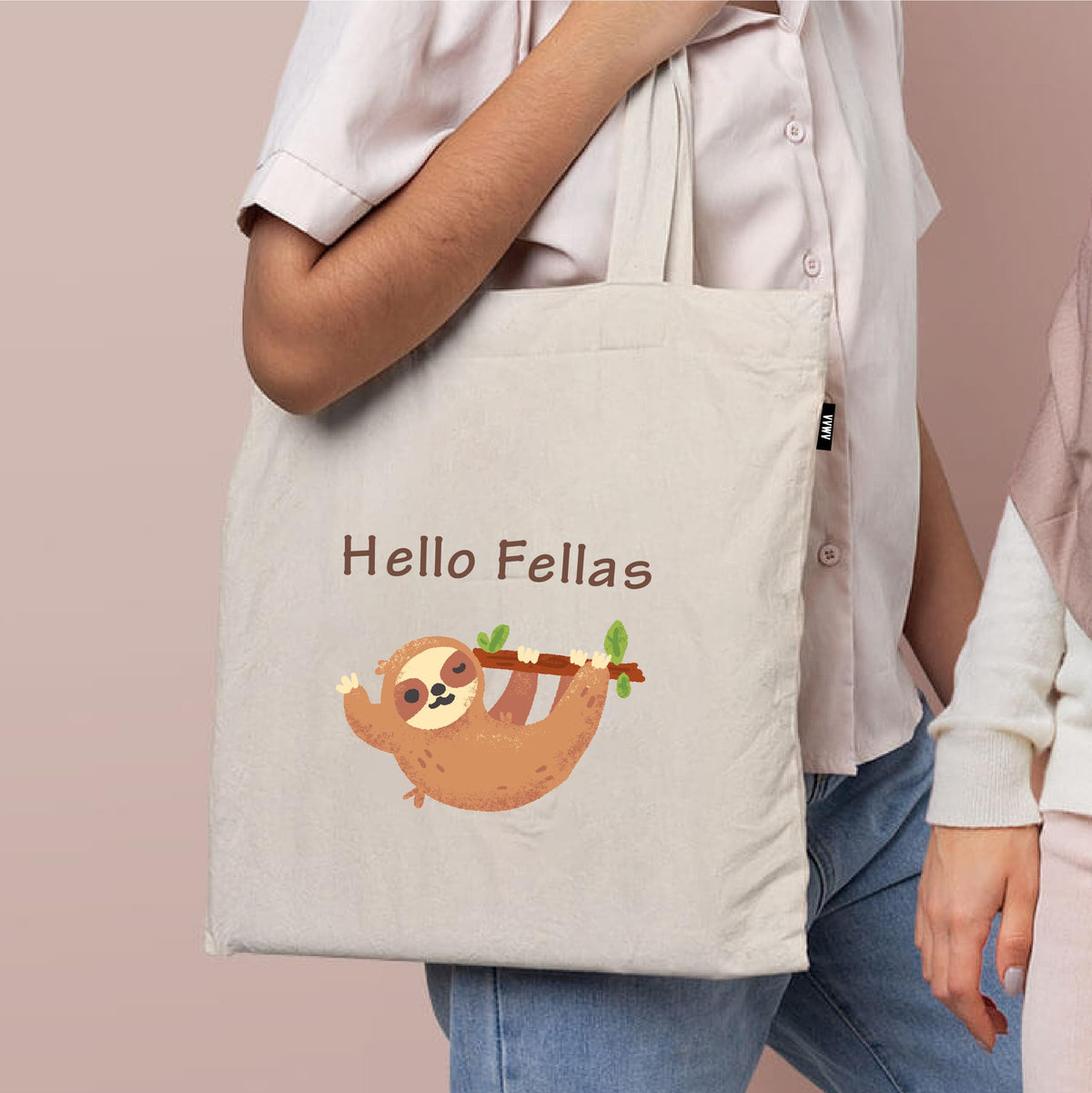 VVWV Printed Tote Bag | 100% Organic Cotton Shopping | Grocery | Tote Bag Women Office College Grocery Vegetable Bags Market, Canvas Tote Bag 15kgs Capacity (13 x 15.7 Inch)