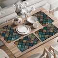 FURNISHYA Dining Table Mats Set of 4 Washable Table Mats for Dining Table Durable & Decorative Placemats for 4 Seater Dining Table Home & Kitchen Table Décor 13 X 18 inch Kafalo