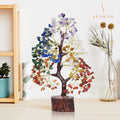 SVARAH 10-12 Inch Seven Chakra Crystal Tree with 300+ Beads | Handmade Feng Shui Money Tree for Positive Energy, Good Luck, Spiritual Chakra Activation, Gemstone Healing | Best Gift Home Décor