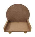RIA Studio DIY MDF Laser Cut Round Temple Singhasan for God Laddu Gopal Ji Cutout for Art & Craft, Resin Art, Decoration