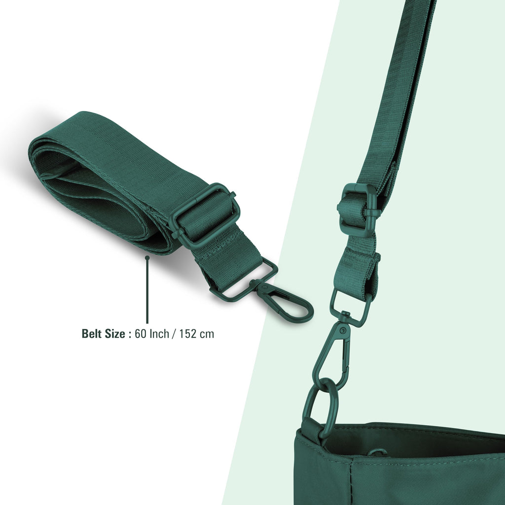 Premium Large Capacity Everyday Tote Bag for Women with Zipper Closure and Multi Pocket Storage (GREEN)