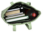 URBAN FOREST Nancy Mint Green Quilted Leather Handbag for Women
