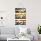 Artvibes Tranquility of Buddha & Nature Wooden Wall Haning for Living Room | Spiritual Decor Items | Wall Art Painting For Hall | Wall Paintings | Handcrafted Art | Wall Poster | Gift Items (WH_9441N)