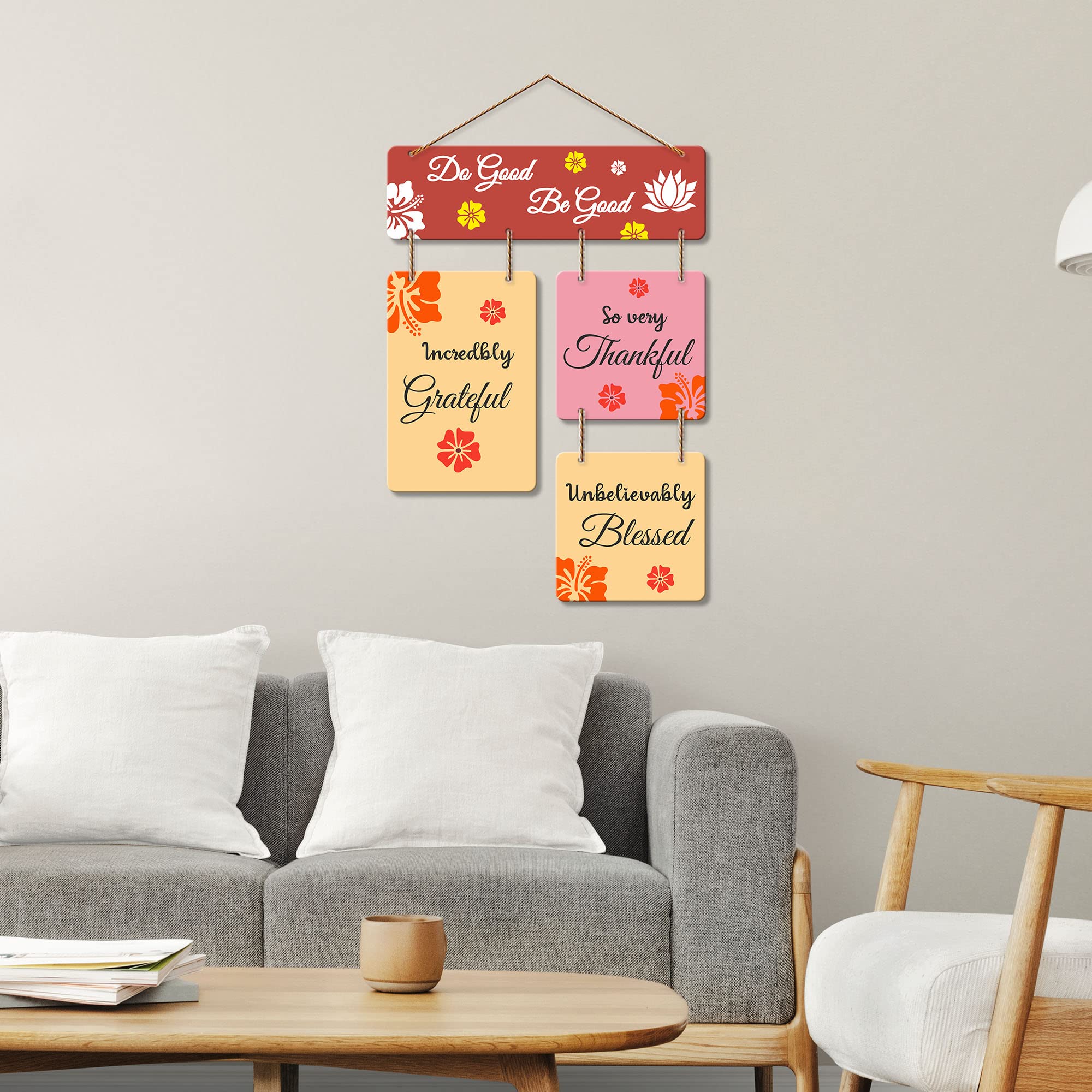 Artvibes Do Good Be Good Printed Wooden Wall Hanging | Quotes Decor Item | Wall Accent | Office Wall Decoration Items | Inspirational Quotes Wall Art | Mdf Wall Decoration | Gift Items (WH_6511N)