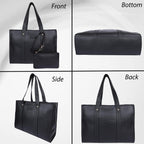 NUBUFF FASHION Womens croco Textured Shoulder Tote Bag (BLACK)