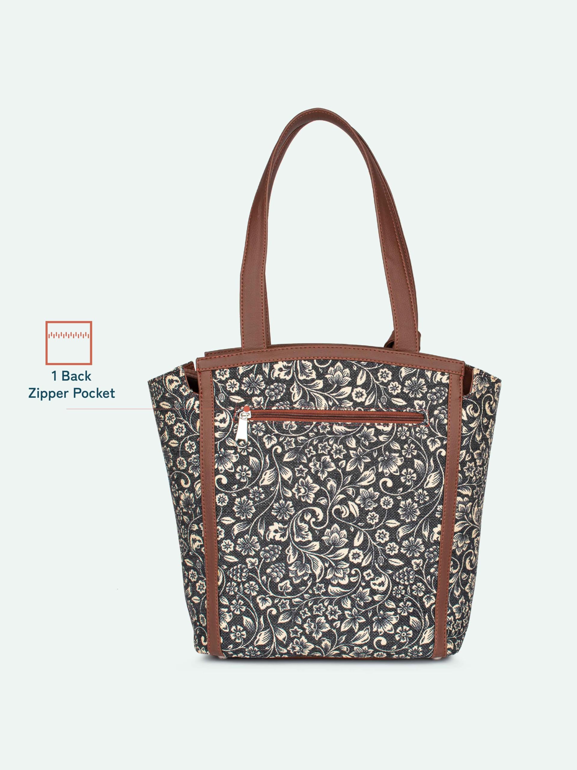 ZOUK Rhea Kapoor Adira Tote Bag for Women | Stylish Handbag for Woman | Premium Tote Bags | Purse Handbag | Big Size Stylish Hand Bags | FloMotif